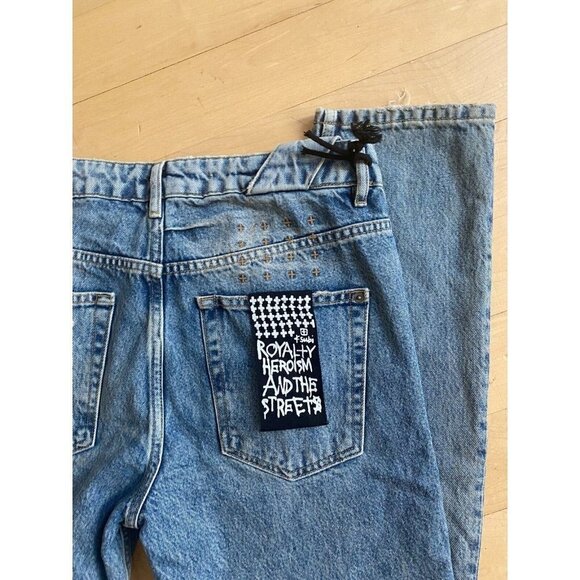 𝅺KSUBI Mens Jeans "Retrograde Trashed" Skinny Fit Sz 32 Distressed Button Fly - Picture 8 of 10